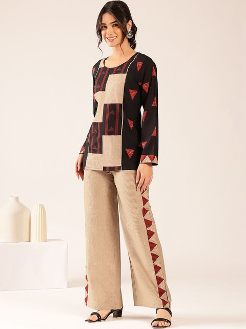 Vbuyz Cotton Printed Top with Trousers - Image 3