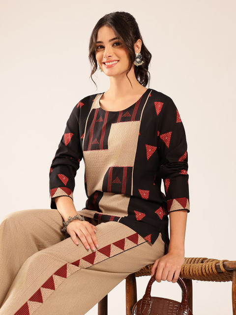 Vbuyz Cotton Printed Top with Trousers - Image 7