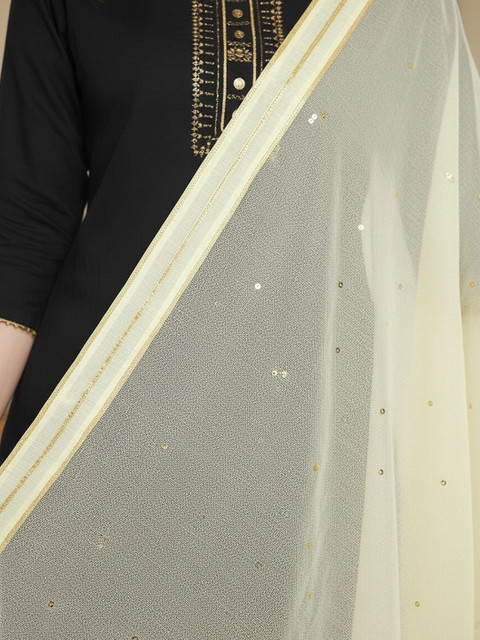 KALINI Dupatta with Sequinned - Image 4