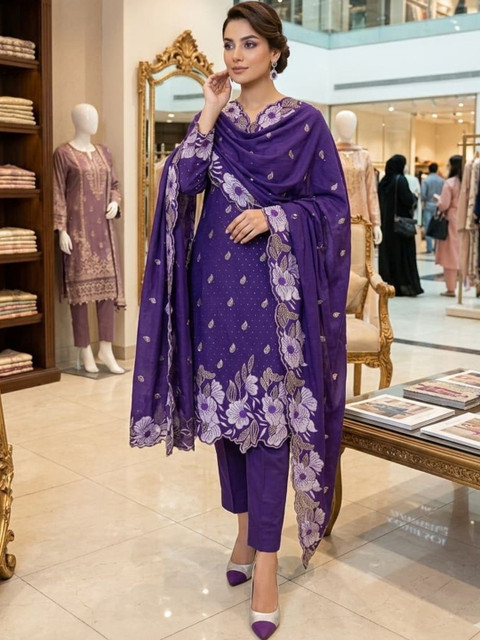 F 13 STUDIO Unstitched Dress Material - Image 6