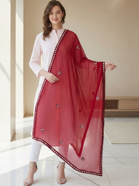 KALINI Dupatta with Mirror Work