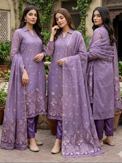 F 13 STUDIO Unstitched Dress Material
