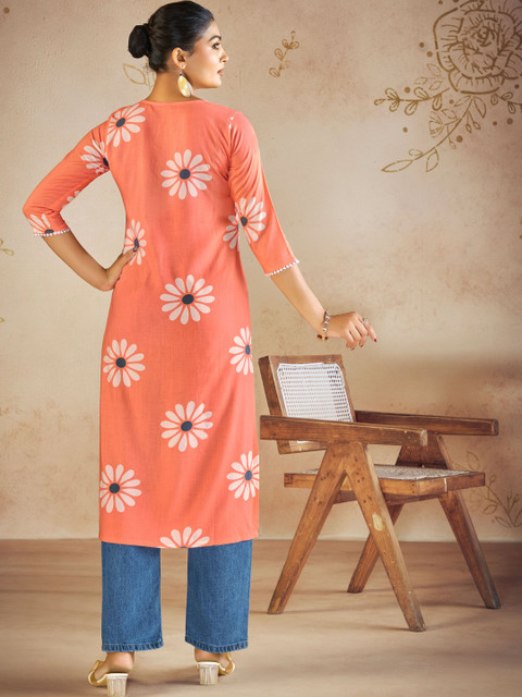 SURUKH Women Floral Printed Floral Kurta - Image 6