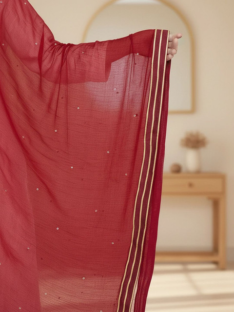 KALINI Dupatta with Sequinned - Image 4