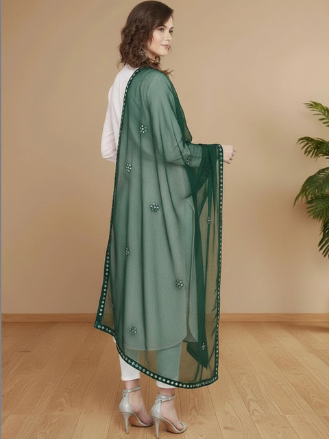 KALINI Dupatta with Mirror Work - Image 3