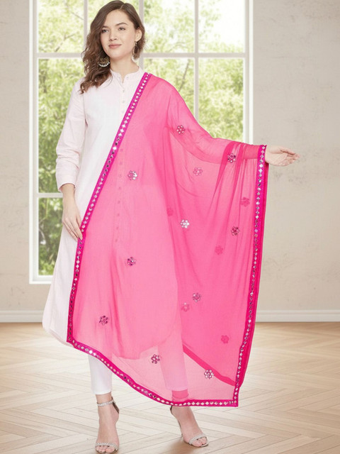 KALINI Dupatta with Mirror Work