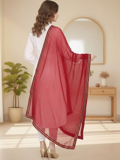 KALINI Dupatta with Sequinned - Image 3
