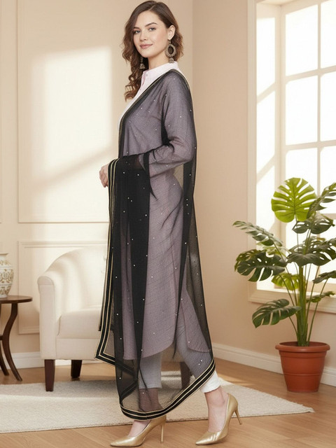 KALINI Dupatta with Sequinned - Image 2