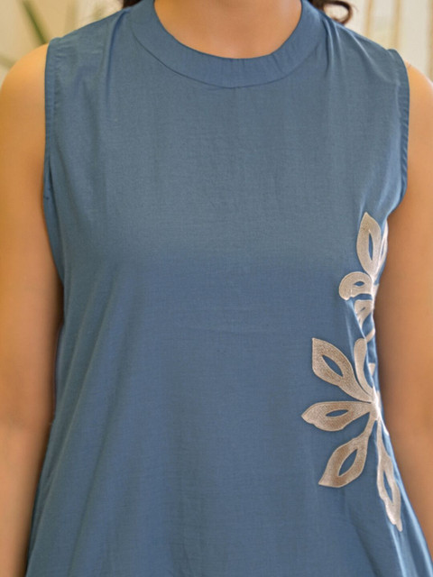 SKYLEE Embroidered Tunic with Palazzos - Image 7