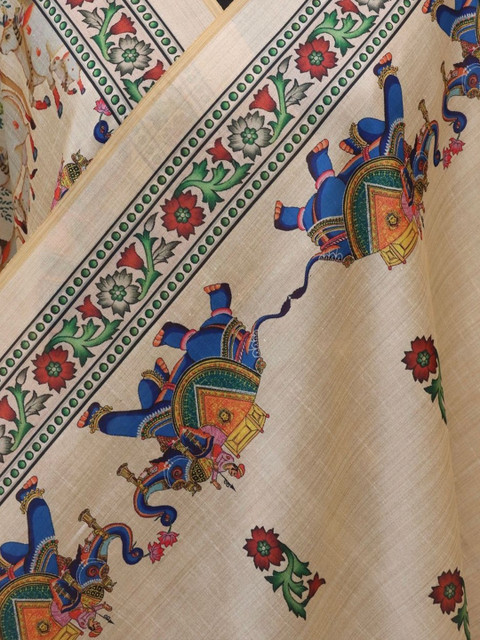 LUMIN KNOT Ethnic Motifs Printed Kalamkari Dupatta - Image 2