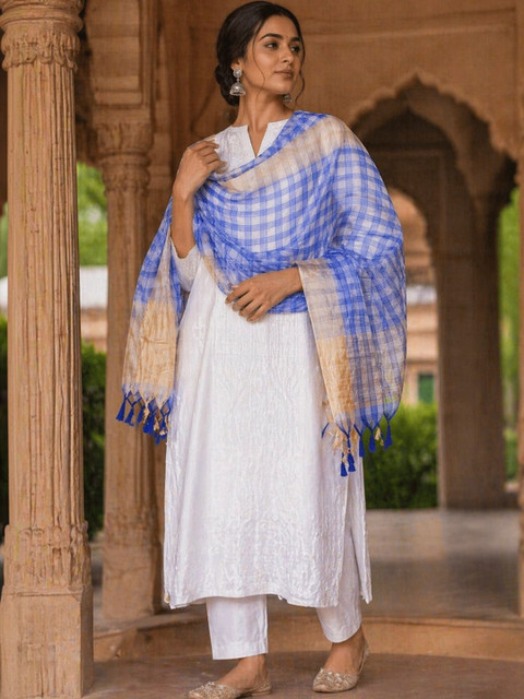 STUTI FASHION Checked Dupatta