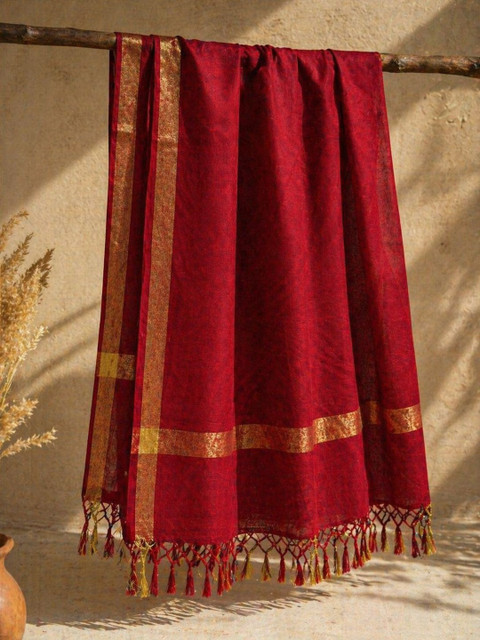 STUTI FASHION Woven Design Dupatta with Zari - Image 3