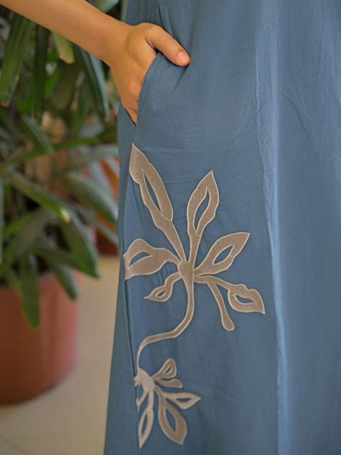 SKYLEE Embroidered Tunic with Palazzos - Image 5