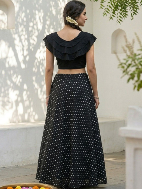 ZIVRAA Ruffled Solid Top with Skirt - Image 4