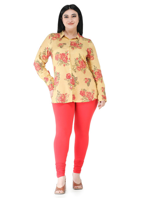 PADMAKSHI Women Cotton Churidar Full Length Leggings