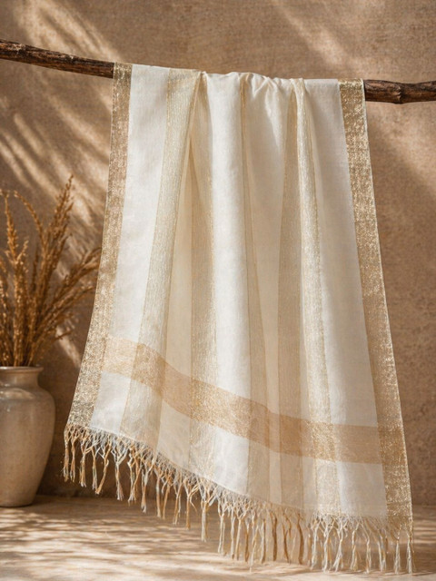 STUTI FASHION Woven Design Dupatta with Zari - Image 4
