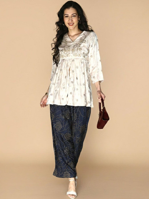 LYRA Women Ethnic Motifs Printed Ethnic Palazzos - Image 7