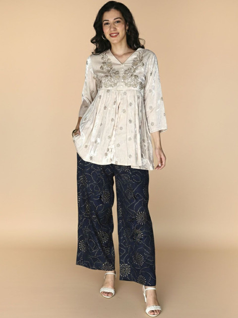 LYRA Women Ethnic Motifs Printed Ethnic Palazzos - Image 5