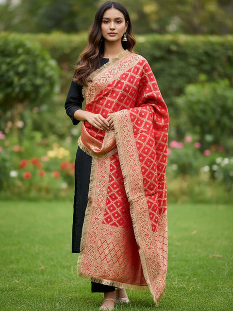Urban Pallu Ethnic Motifs Woven Design Dupatta