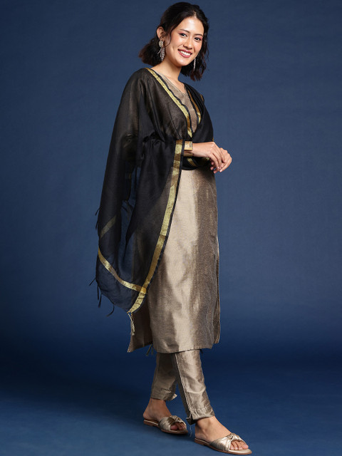 Taavi Woven Design Handloom Dupatta - Image 2
