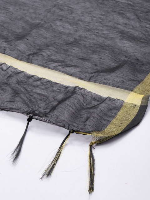 Taavi Woven Design Handloom Dupatta - Image 4