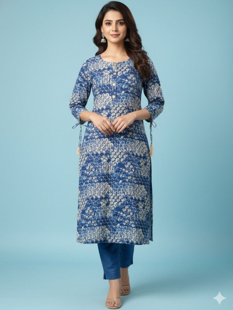 ftDiva Women Abstract Printed Kurta