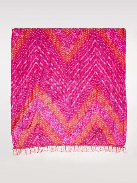 AKSHADEEP Printed Art Silk Bandhani Dupatta - Image 5