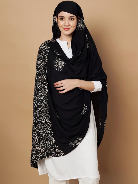 AKSHADEEP Printed Viscose Rayon Batik Dupatta - Image 2