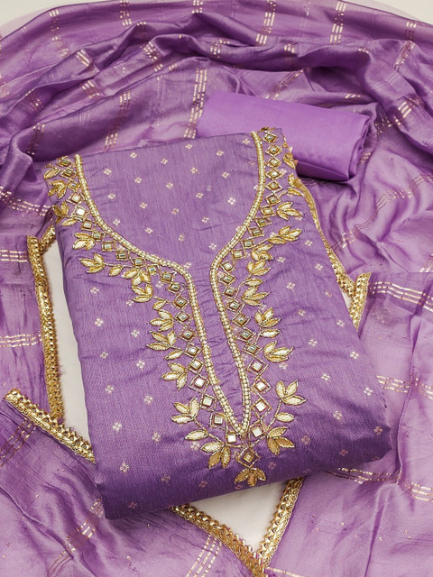 Dhaaga Ghar Embroidered Unstitched Dress Material