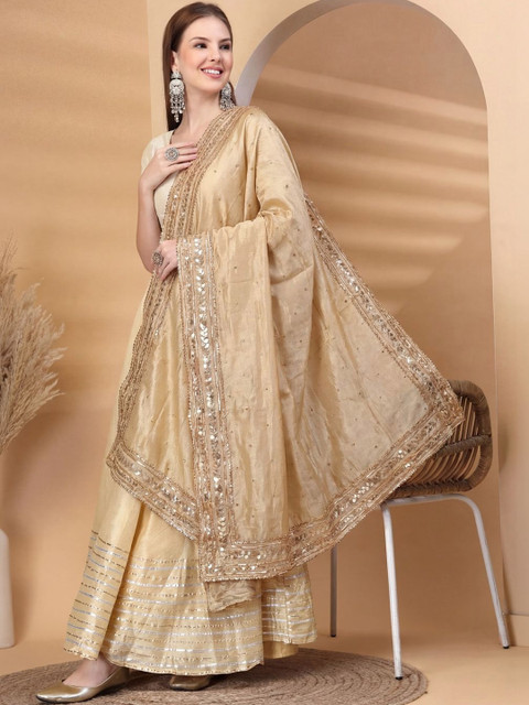 KALINI Embroidered Dupatta with Sequinned - Image 2