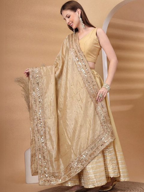 KALINI Embroidered Dupatta with Sequinned - Image 3