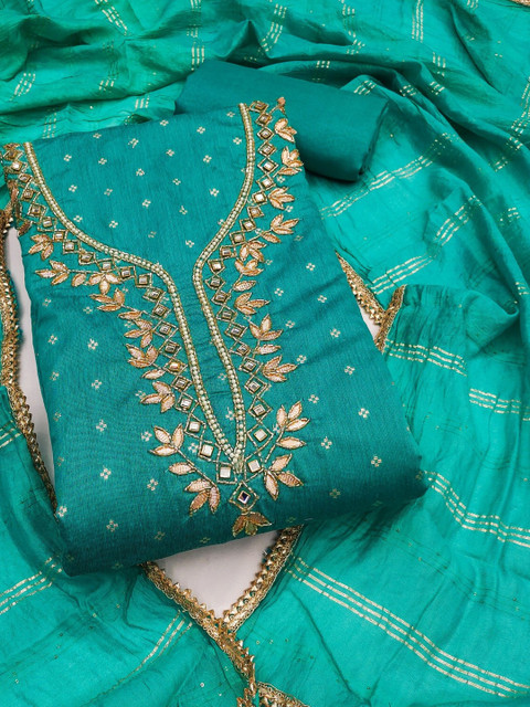 Panzora Embroidered Unstitched Dress Material