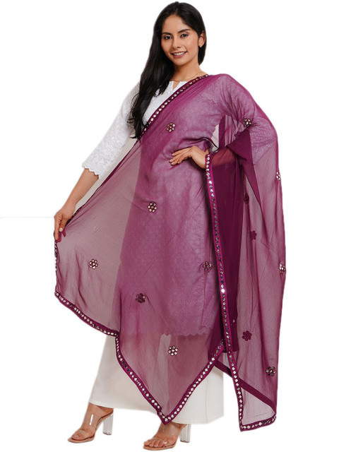 Way2Like Dupatta with Mirror Work - Image 2