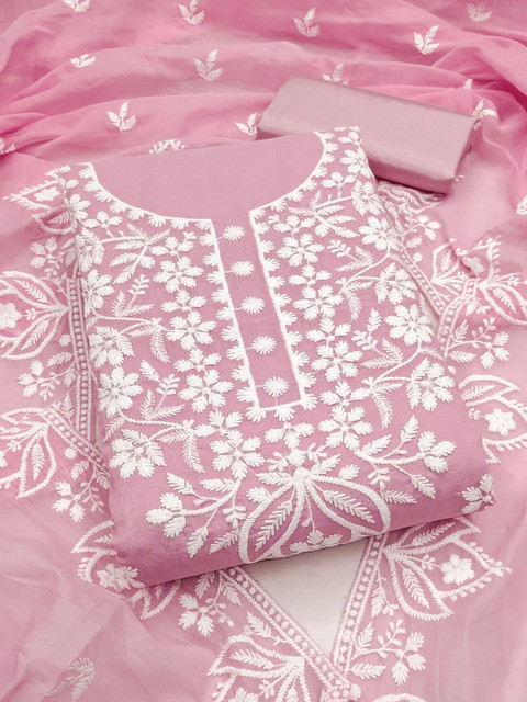 Panzora Embroidered Unstitched Dress Material