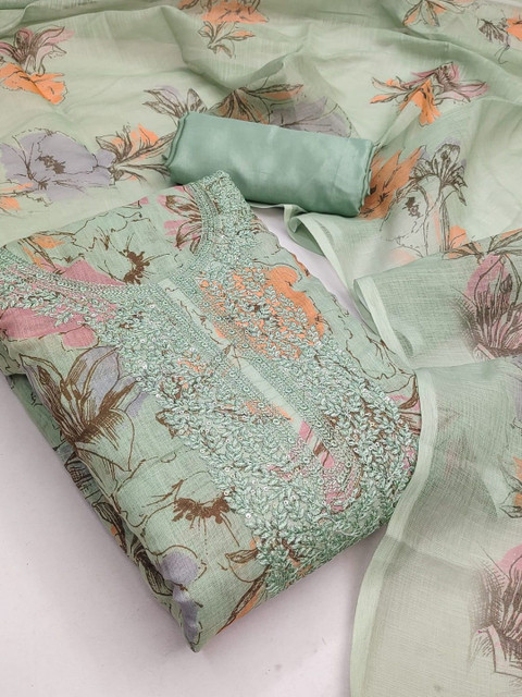 Panzora Embroidered Unstitched Dress Material