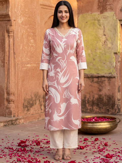 SZN Women Printed Regular Kurta with Palazzos