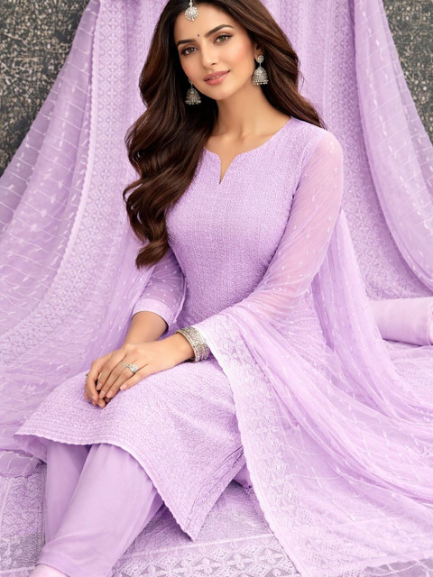 Dhaaga Ghar Embroidered Unstitched Dress Material - Image 2