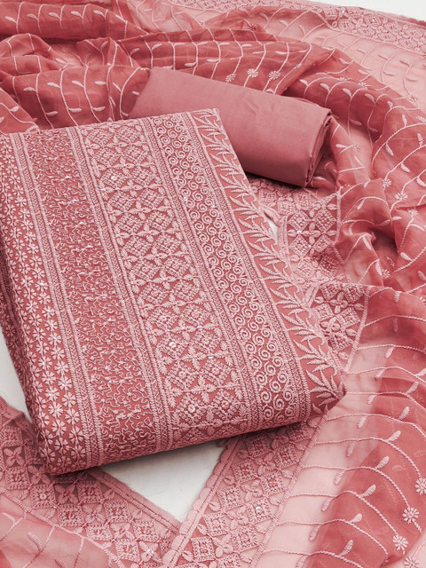 Dhaaga Ghar Embroidered Unstitched Dress Material