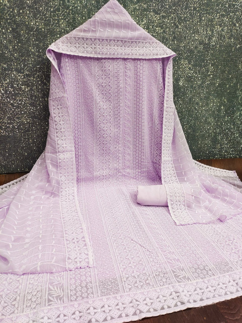 Dhaaga Ghar Embroidered Unstitched Dress Material - Image 3