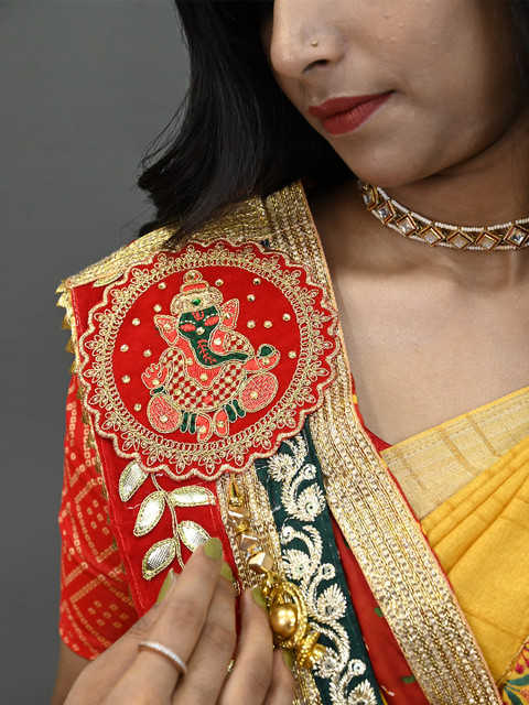 Ranisatiya creation Bandhani Printed Dupatta With Gotta Patti - Image 2