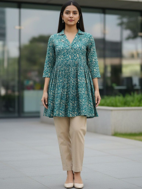 Anouk Self Design Top with Trousers