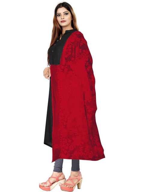 Avni N Anvi Embroidered Dupatta with Chikankari - Image 2