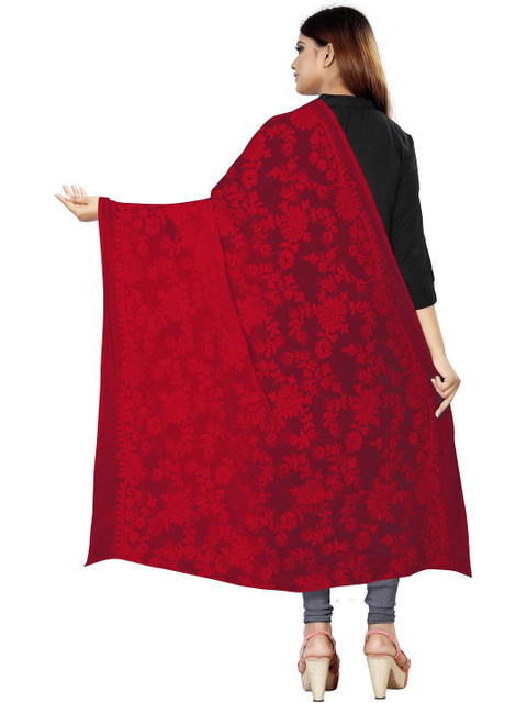 Avni N Anvi Embroidered Dupatta with Chikankari - Image 3