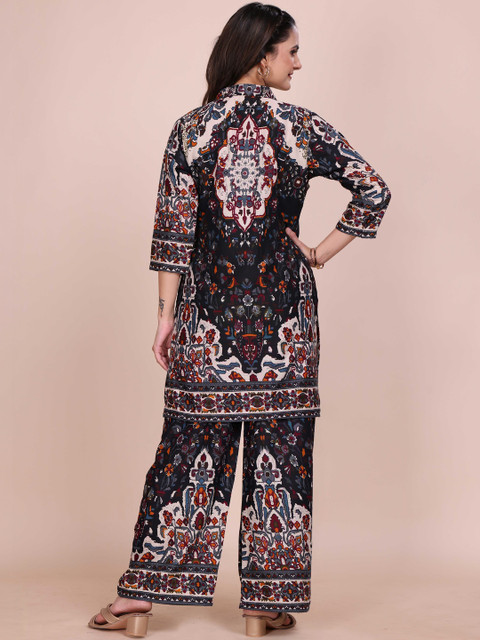 all about you Printed Tunic With Palazzos - Image 3