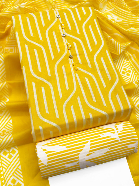 CLEMIRA Printed Pure Cotton Unstitched Dress Material - Image 2