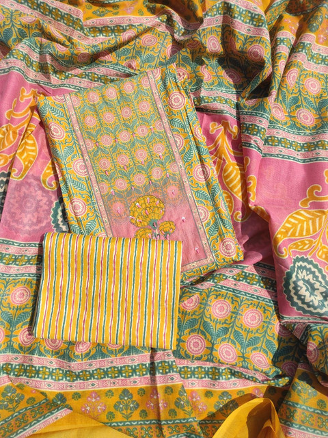 GC 80 BY GAURI COLLECTION Printed Pure Cotton Unstitched Dress Material