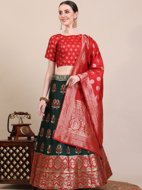Renvaani Fashion Semi-Stitched Lehenga & Blouse With Dupatta