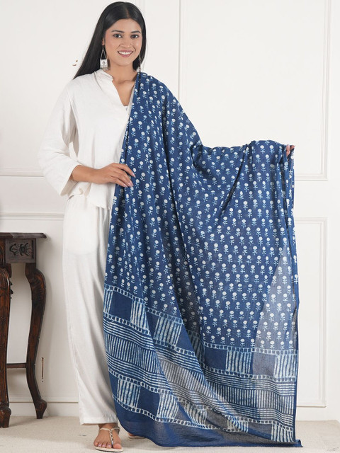Style Shoes Ethnic Motifs Printed Block Print Dupatta