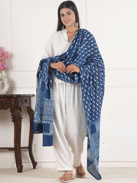 Style Shoes Ethnic Motifs Printed Block Print Dupatta - Image 4