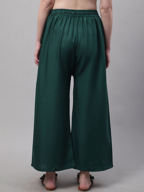 KALINI Women Flared Ethnic Palazzos - Image 2
